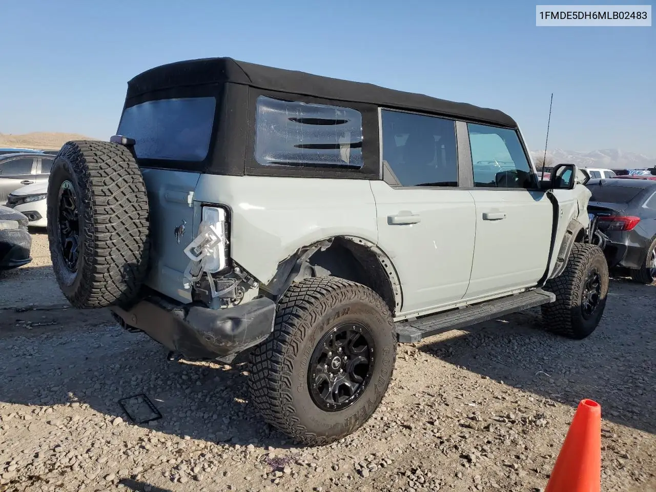 2021 Ford Bronco Base VIN: 1FMDE5DH6MLB02483 Lot: 42617245