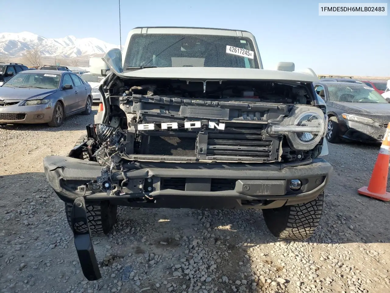 2021 Ford Bronco Base VIN: 1FMDE5DH6MLB02483 Lot: 42617245