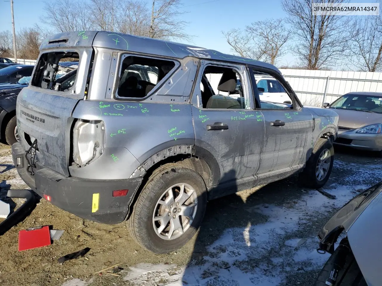 2021 Ford Bronco Sport VIN: 3FMCR9A62MRA14347 Lot: 45486485
