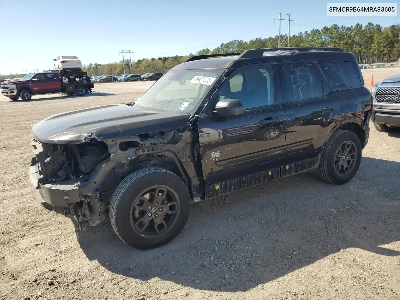2021 Ford Bronco Sport Big Bend VIN: 3FMCR9B64MRA83605 Lot: 49481925