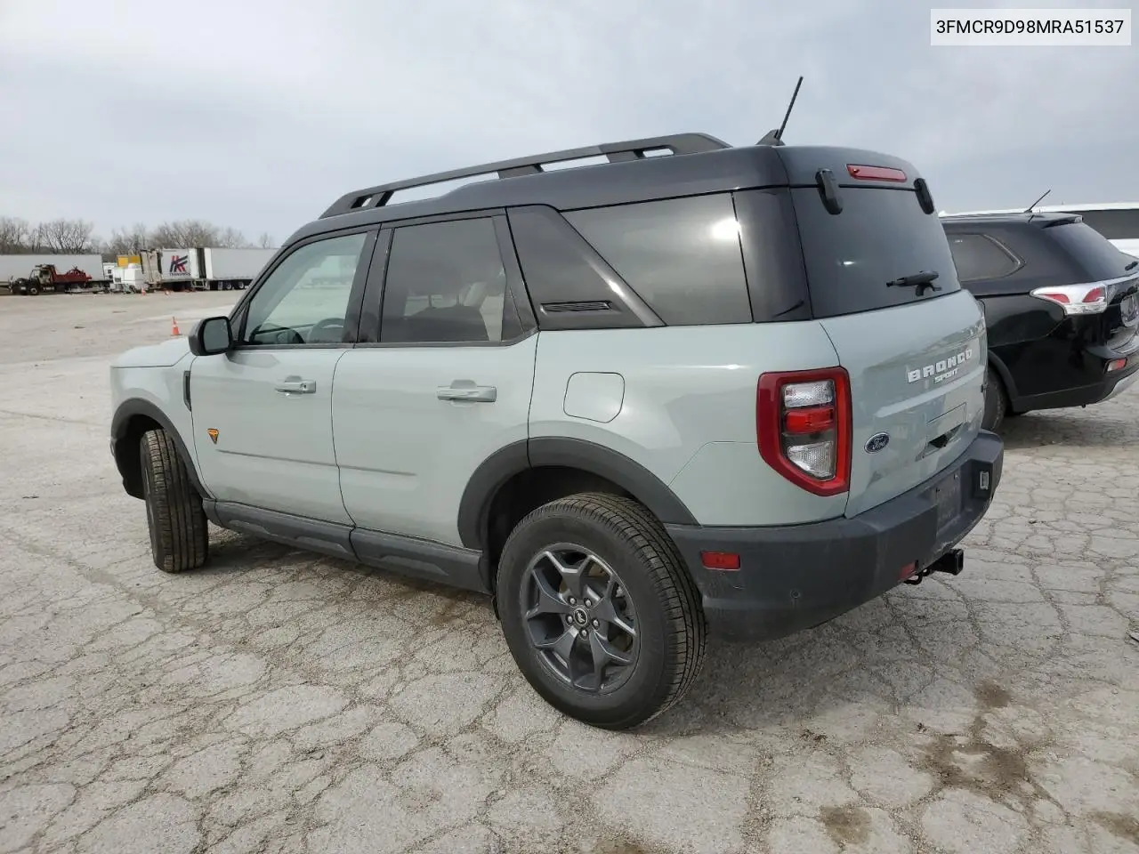 2021 Ford Bronco Sport Badlands VIN: 3FMCR9D98MRA51537 Lot: 49491945