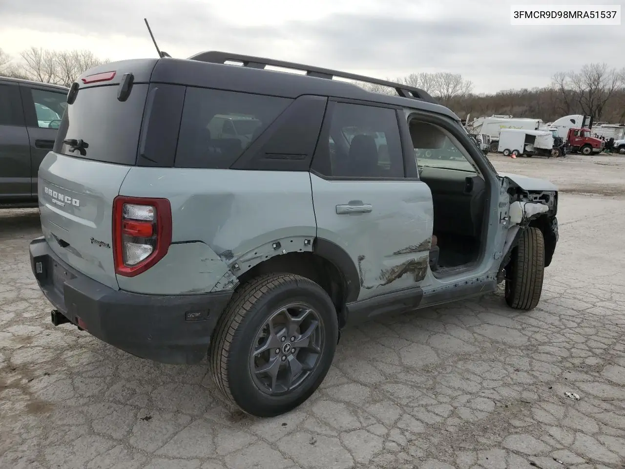 2021 Ford Bronco Sport Badlands VIN: 3FMCR9D98MRA51537 Lot: 49491945