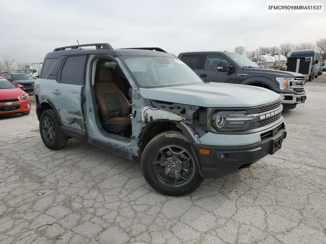 2021 Ford Bronco Sport Badlands VIN: 3FMCR9D98MRA51537 Lot: 49491945