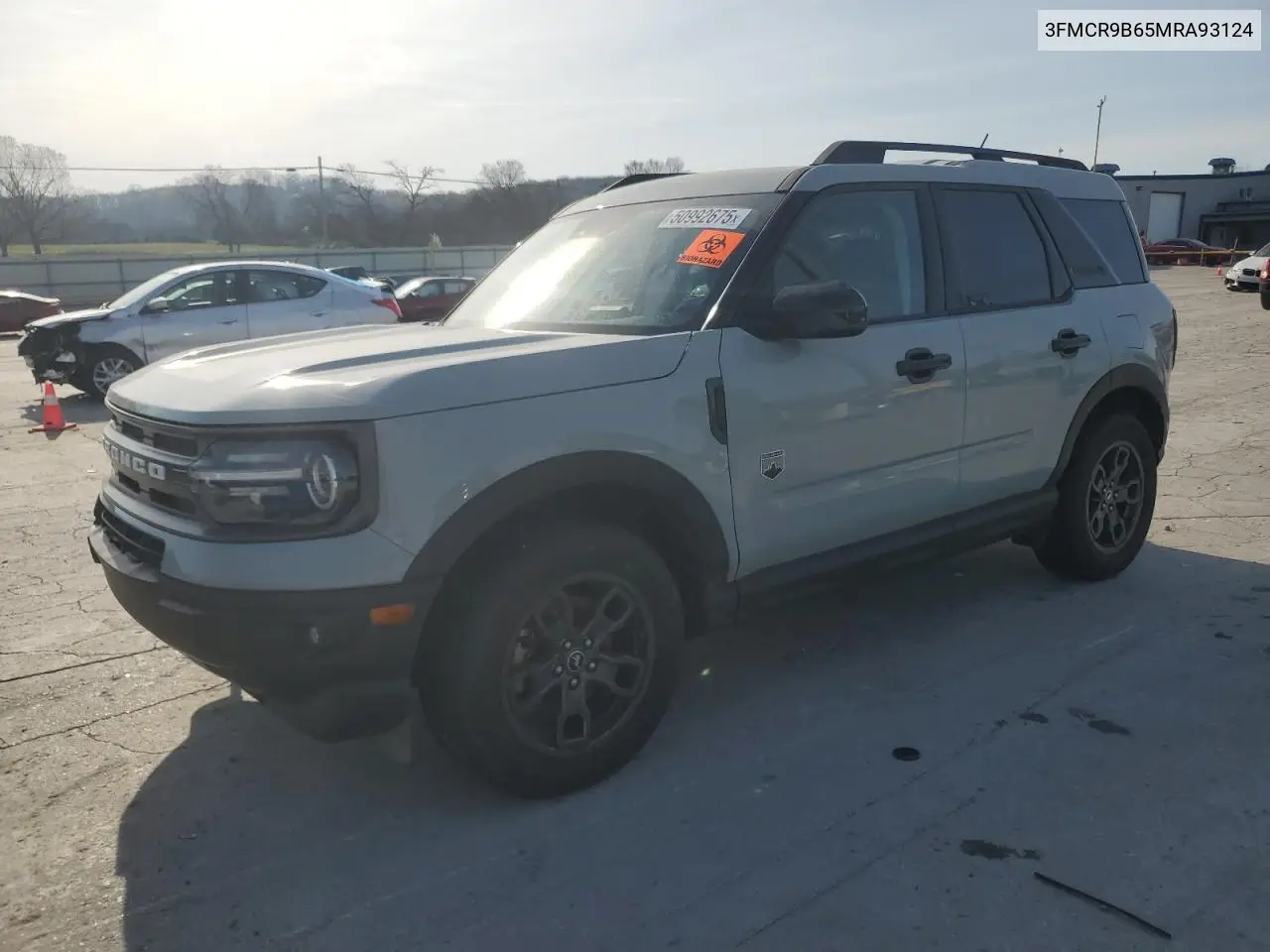 2021 Ford Bronco Sport Big Bend VIN: 3FMCR9B65MRA93124 Lot: 50992675