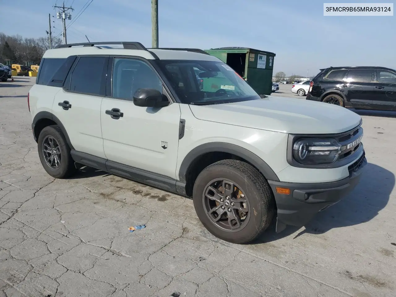 2021 Ford Bronco Sport Big Bend VIN: 3FMCR9B65MRA93124 Lot: 50992675