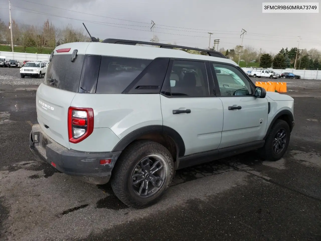 2021 Ford Bronco Sport Big Bend VIN: 3FMCR9B60MRA73749 Lot: 51483575