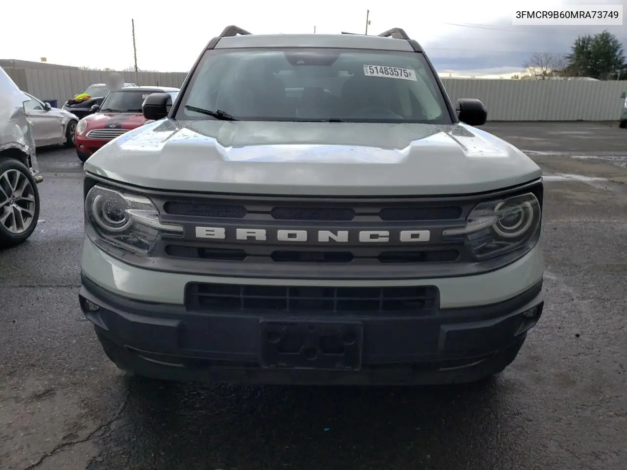 2021 Ford Bronco Sport Big Bend VIN: 3FMCR9B60MRA73749 Lot: 51483575