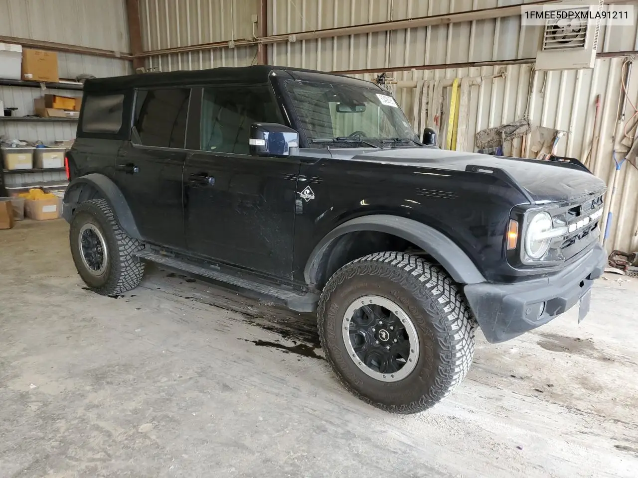 2021 Ford Bronco Base VIN: 1FMEE5DPXMLA91211 Lot: 53406165