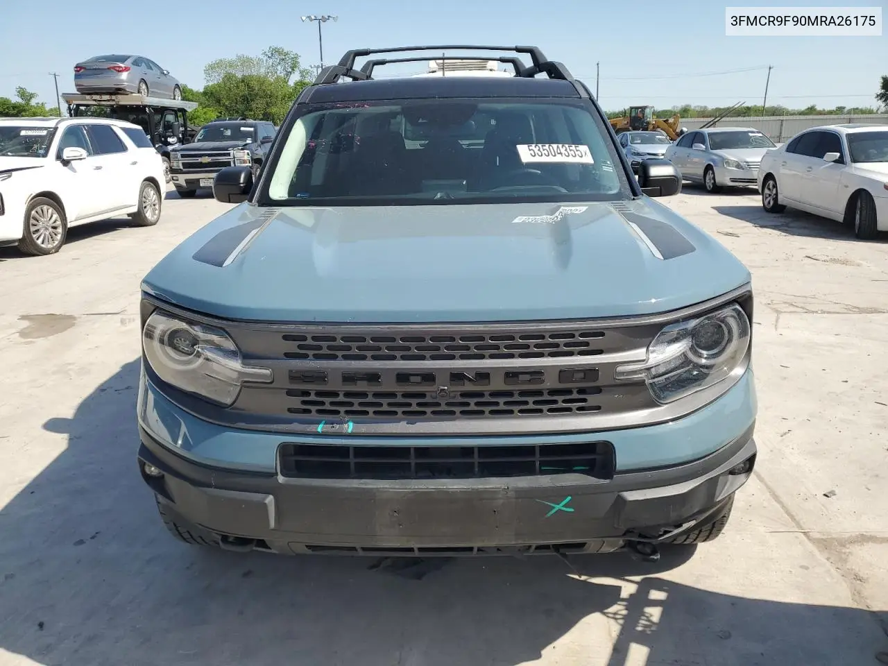 2021 Ford Bronco Sport First Edition VIN: 3FMCR9F90MRA26175 Lot: 53504355