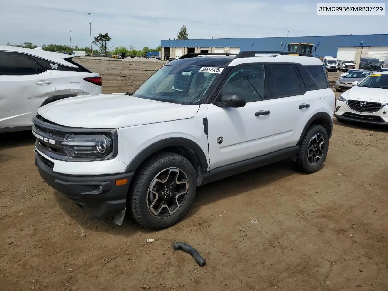 2021 Ford Bronco Sport Big Bend VIN: 3FMCR9B67MRB37429 Lot: 56657035
