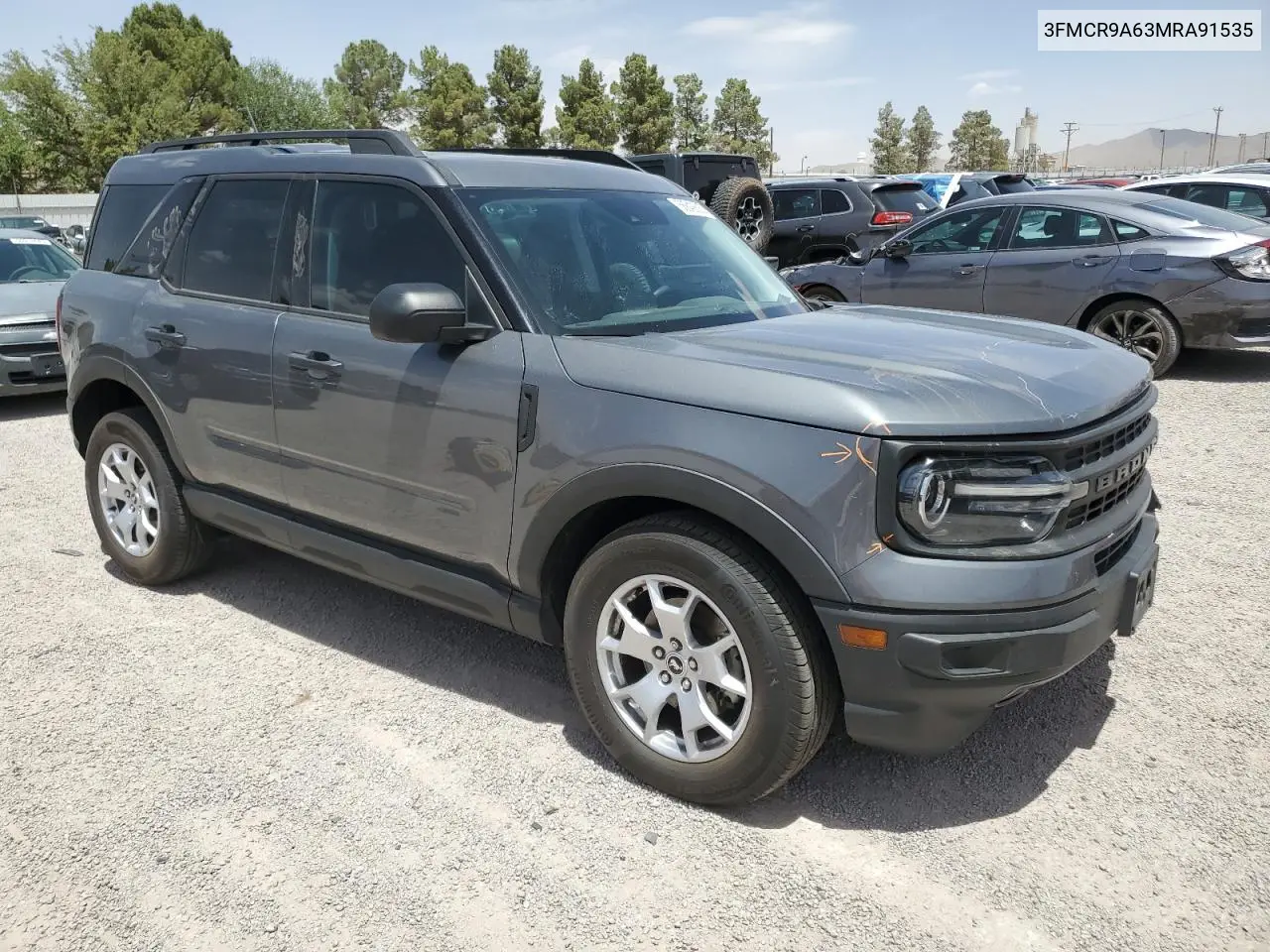 2021 Ford Bronco Sport VIN: 3FMCR9A63MRA91535 Lot: 56843635