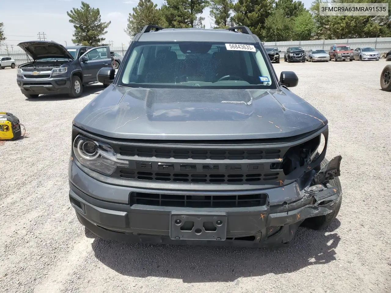 2021 Ford Bronco Sport VIN: 3FMCR9A63MRA91535 Lot: 56843635