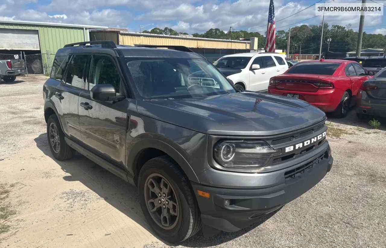 2021 Ford Bronco Sport Big Bend VIN: 3FMCR9B60MRA83214 Lot: 57236475