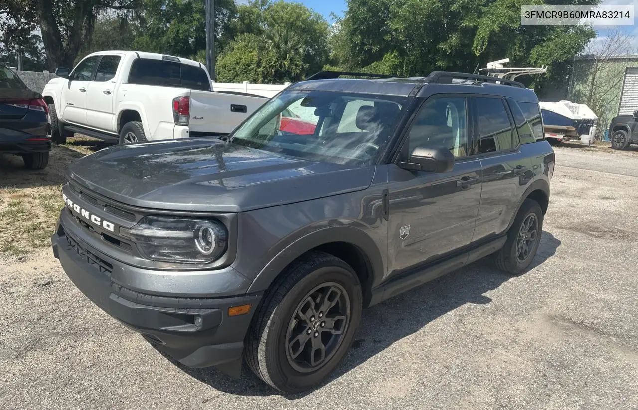 2021 Ford Bronco Sport Big Bend VIN: 3FMCR9B60MRA83214 Lot: 57236475