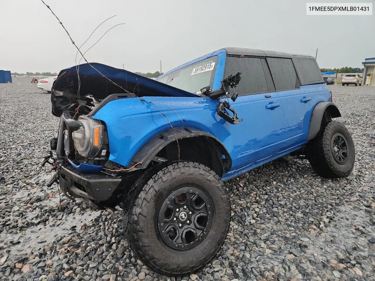 2021 Ford Bronco Base VIN: 1FMEE5DPXMLB01431 Lot: 59192915