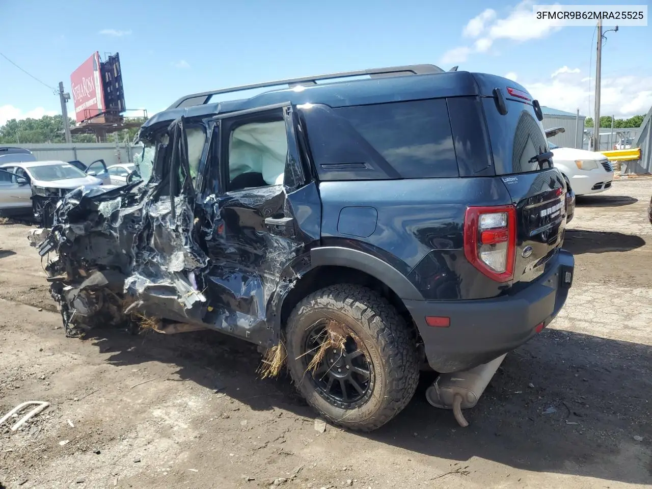2021 Ford Bronco Sport Big Bend VIN: 3FMCR9B62MRA25525 Lot: 59344595