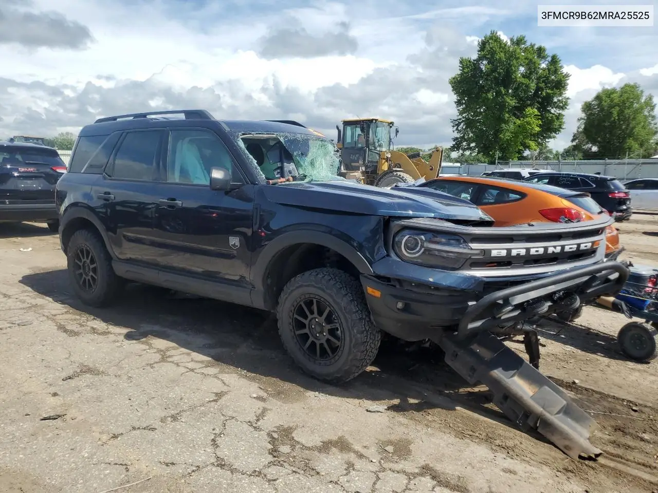 2021 Ford Bronco Sport Big Bend VIN: 3FMCR9B62MRA25525 Lot: 59344595