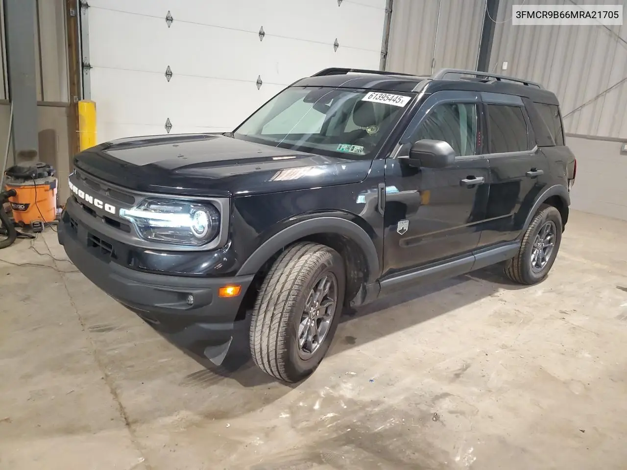 2021 Ford Bronco Sport Big Bend VIN: 3FMCR9B66MRA21705 Lot: 61395445