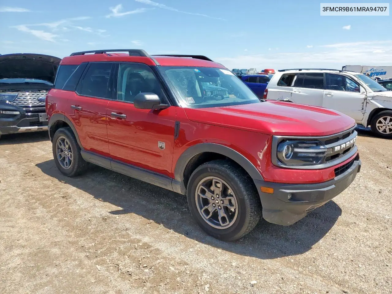 2021 Ford Bronco Sport Big Bend VIN: 3FMCR9B61MRA94707 Lot: 62124875