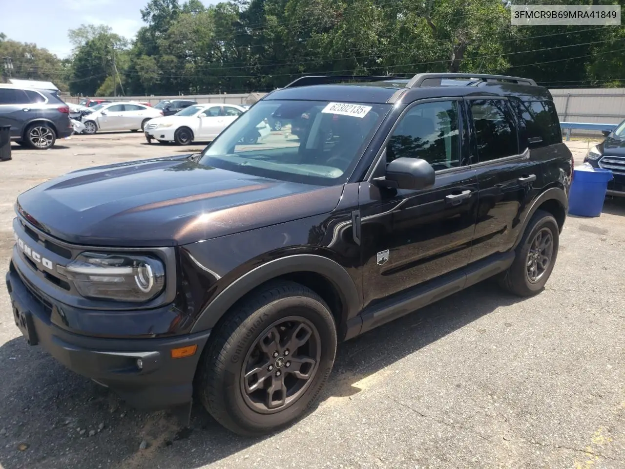 2021 Ford Bronco Sport Big Bend VIN: 3FMCR9B69MRA41849 Lot: 62302135