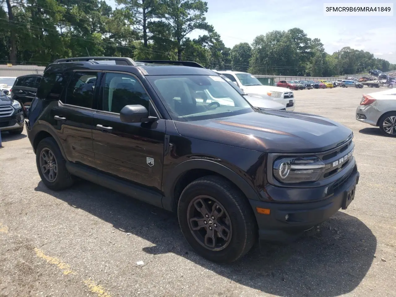 2021 Ford Bronco Sport Big Bend VIN: 3FMCR9B69MRA41849 Lot: 62302135