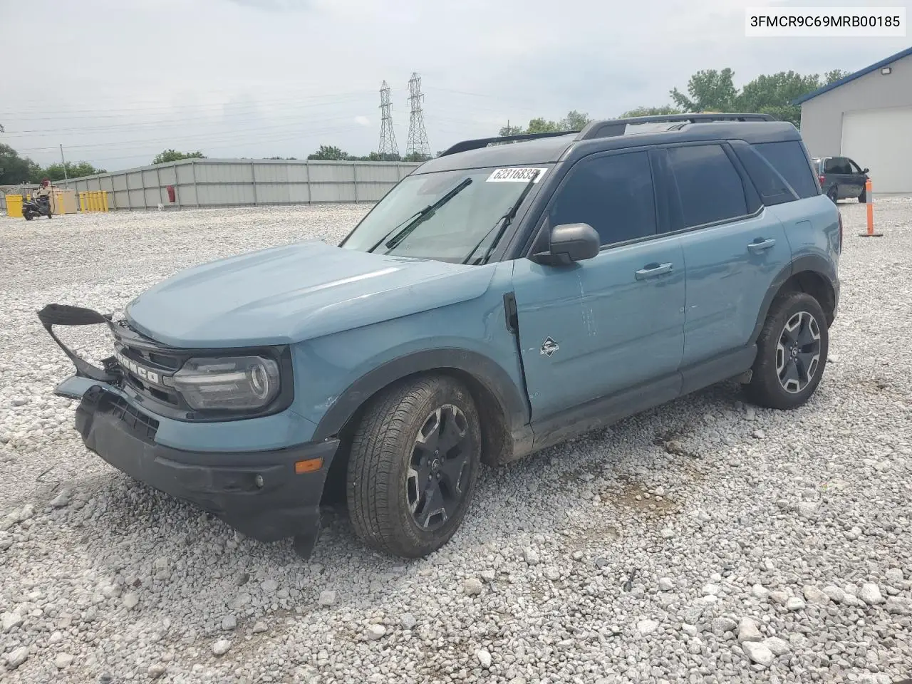 2021 Ford Bronco Sport Outer Banks VIN: 3FMCR9C69MRB00185 Lot: 62316835