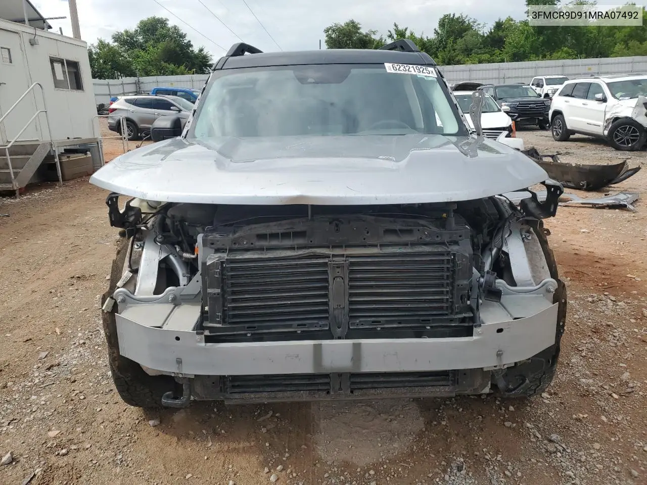 2021 Ford Bronco Sport Badlands VIN: 3FMCR9D91MRA07492 Lot: 62321925