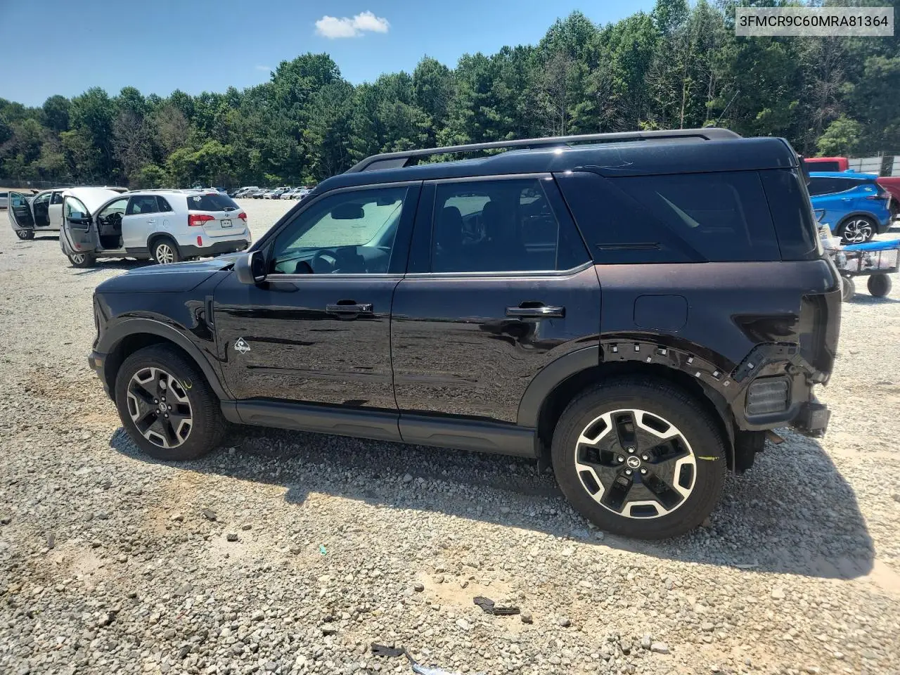 2021 Ford Bronco Sport Outer Banks VIN: 3FMCR9C60MRA81364 Lot: 62728845