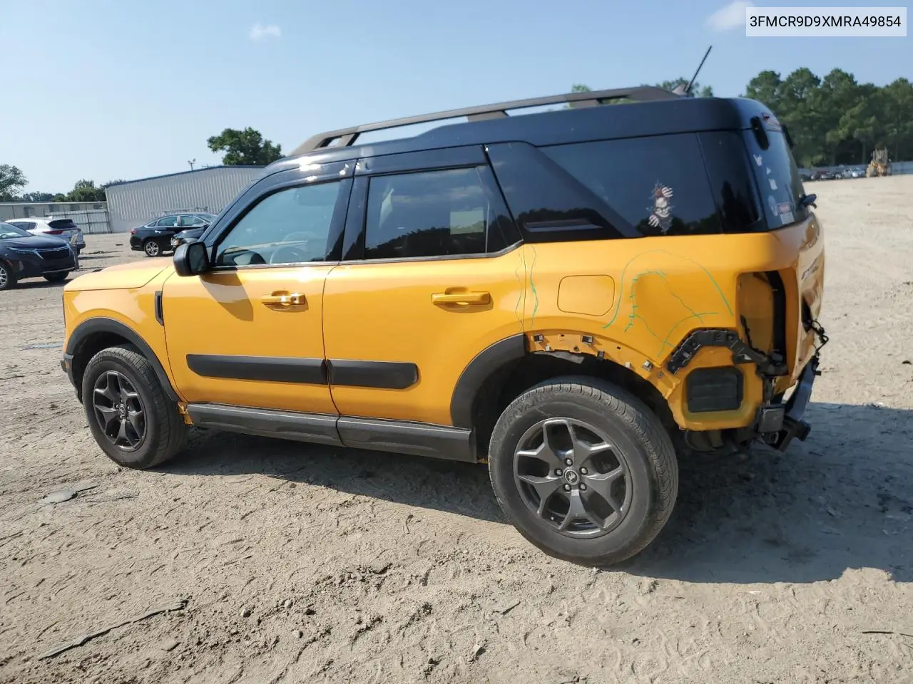 2021 Ford Bronco Sport Badlands VIN: 3FMCR9D9XMRA49854 Lot: 62734115