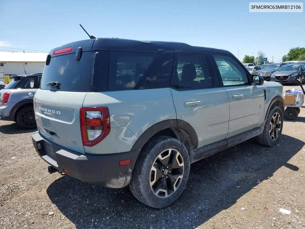 2021 Ford Bronco Sport Outer Banks VIN: 3FMCR9C63MRB12106 Lot: 62735275