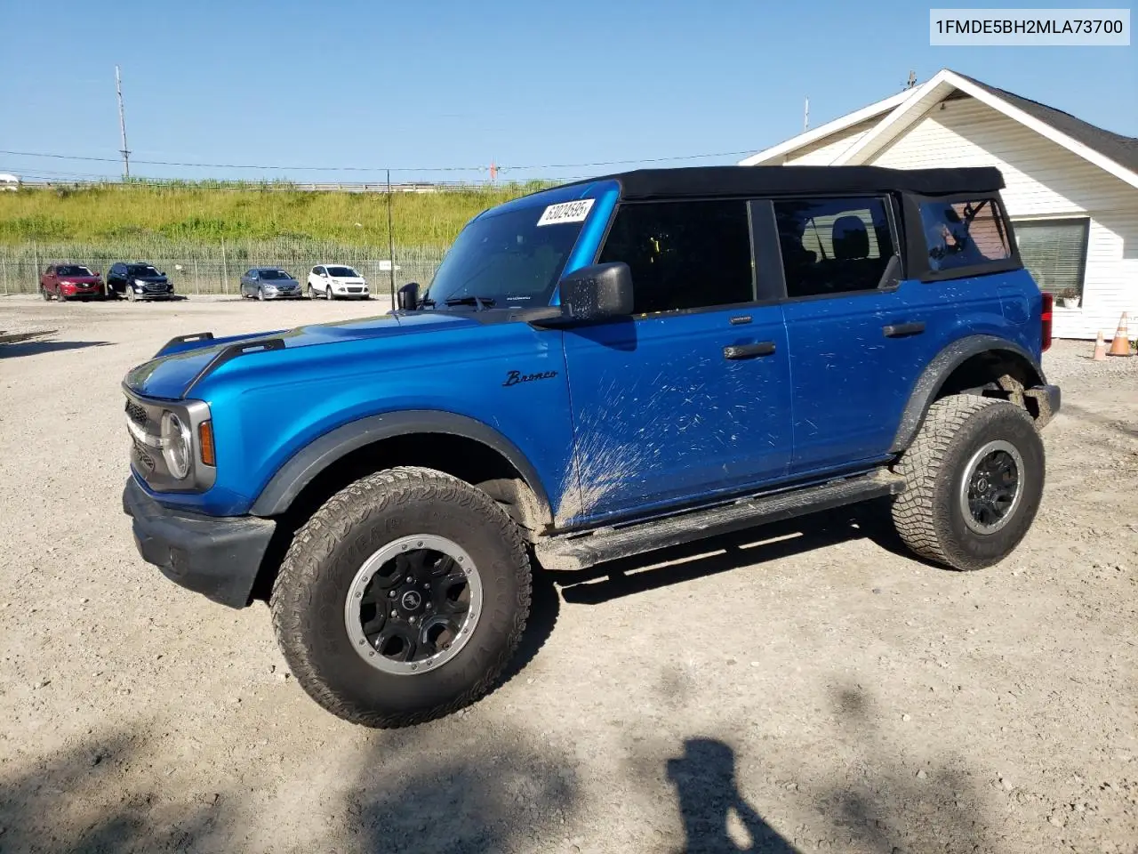 2021 Ford Bronco Base VIN: 1FMDE5BH2MLA73700 Lot: 63024595