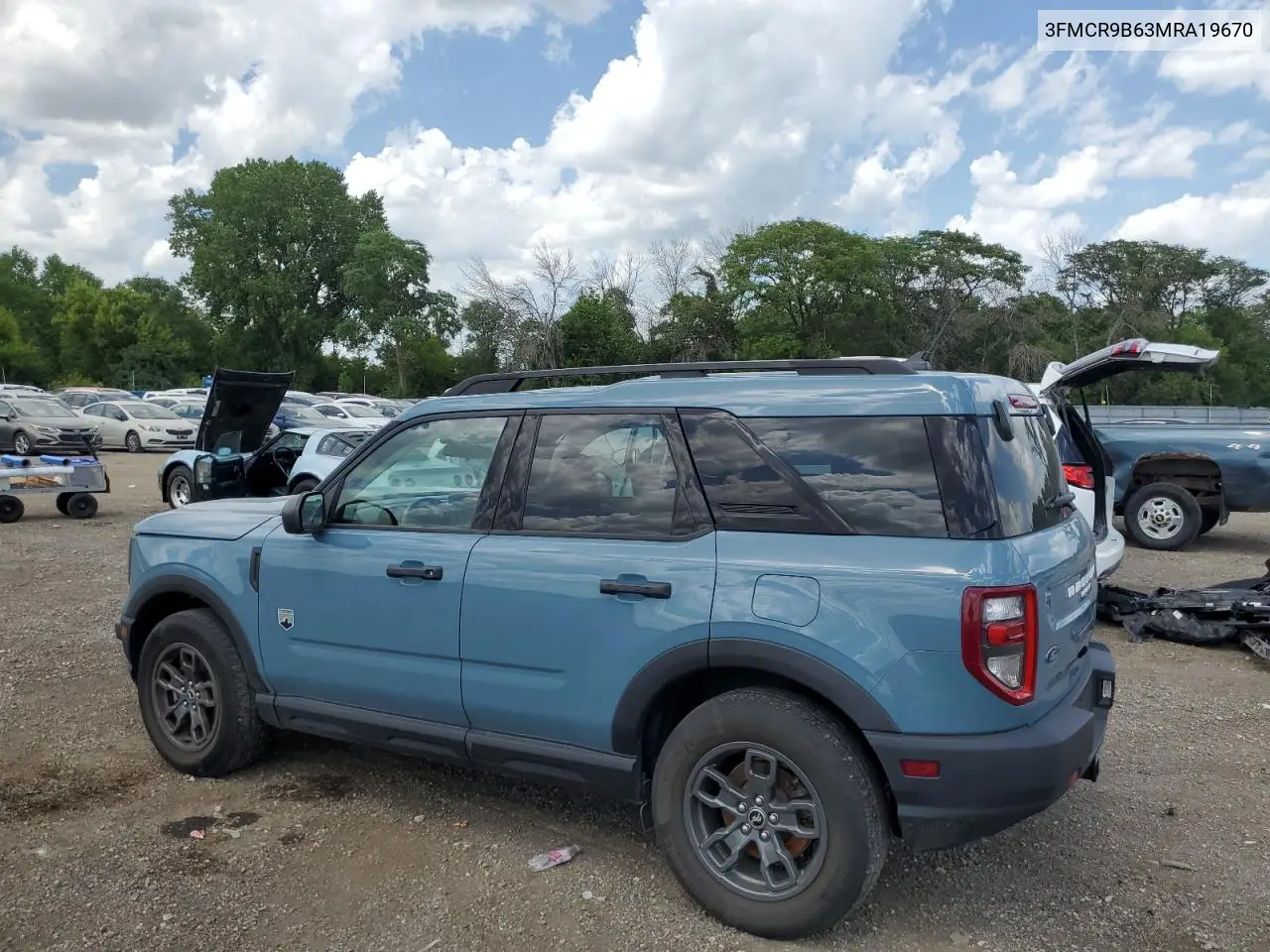 2021 Ford Bronco Sport Big Bend VIN: 3FMCR9B63MRA19670 Lot: 63231855