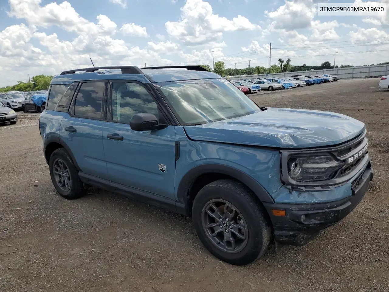 2021 Ford Bronco Sport Big Bend VIN: 3FMCR9B63MRA19670 Lot: 63231855