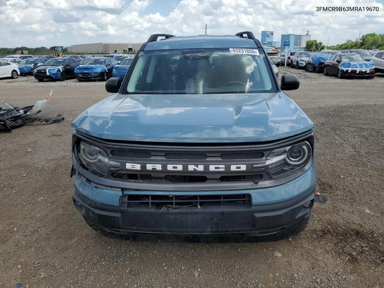 2021 Ford Bronco Sport Big Bend VIN: 3FMCR9B63MRA19670 Lot: 63231855