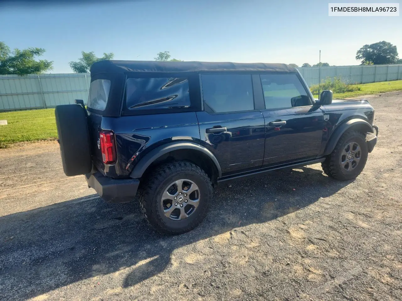 2021 Ford Bronco Base VIN: 1FMDE5BH8MLA96723 Lot: 63326545