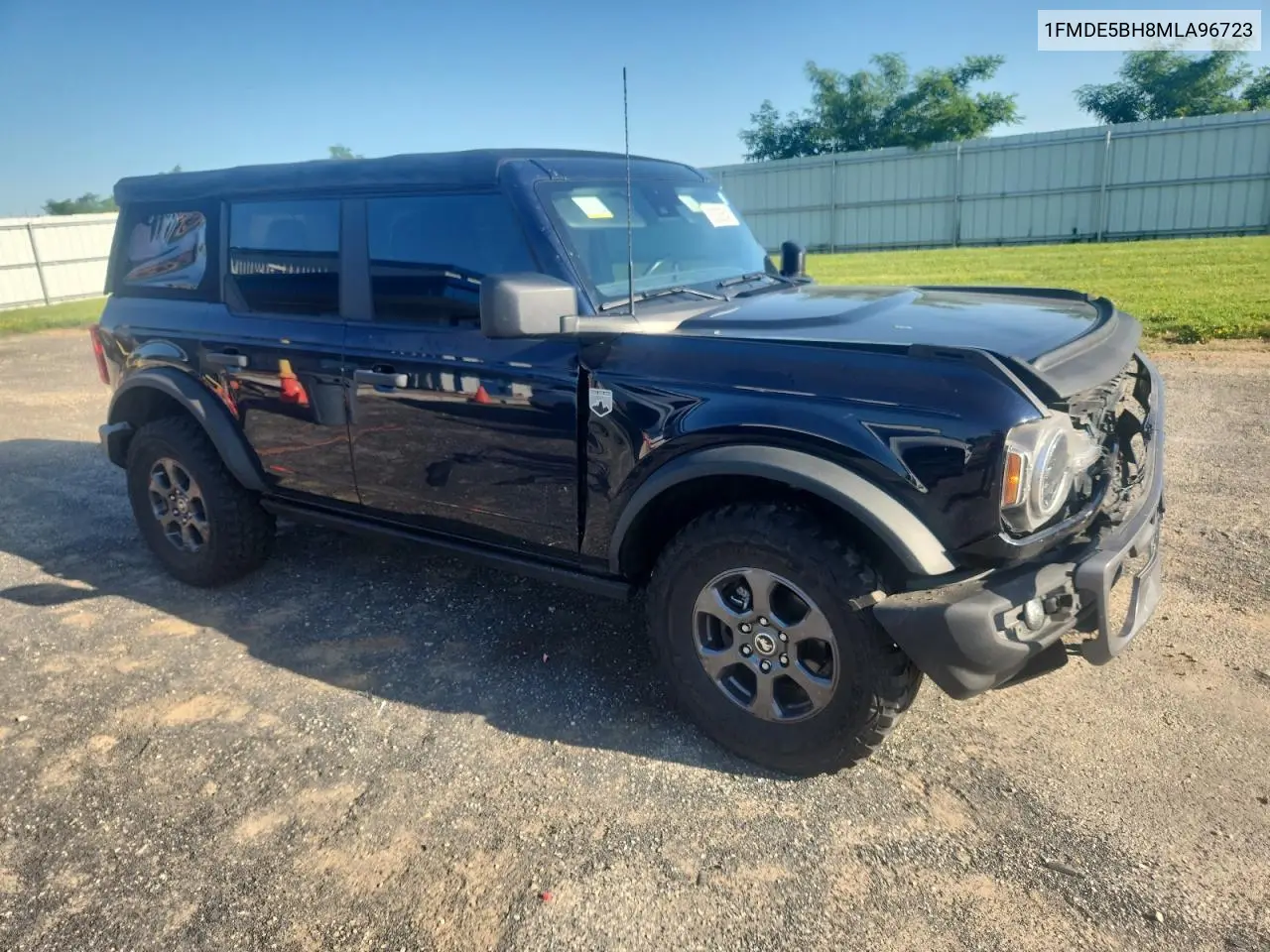 2021 Ford Bronco Base VIN: 1FMDE5BH8MLA96723 Lot: 63326545