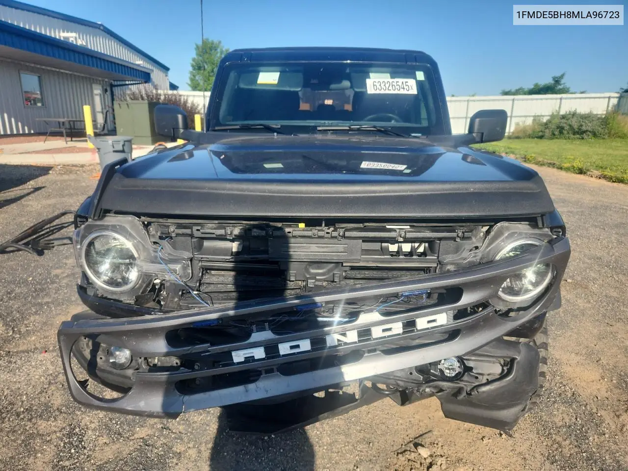 2021 Ford Bronco Base VIN: 1FMDE5BH8MLA96723 Lot: 63326545