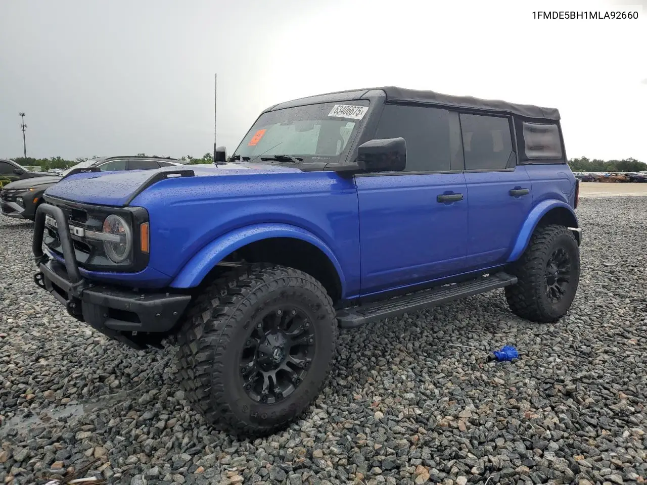 2021 Ford Bronco Base VIN: 1FMDE5BH1MLA92660 Lot: 63406675