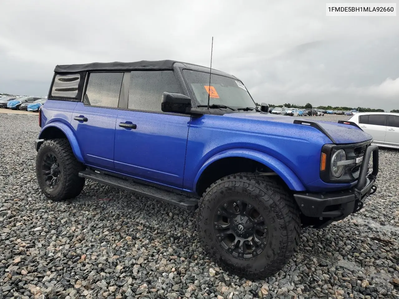 2021 Ford Bronco Base VIN: 1FMDE5BH1MLA92660 Lot: 63406675
