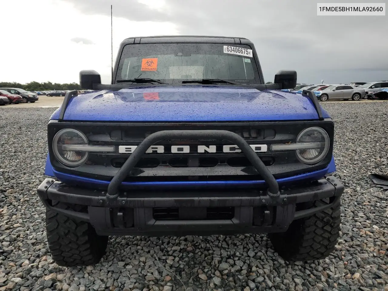 2021 Ford Bronco Base VIN: 1FMDE5BH1MLA92660 Lot: 63406675