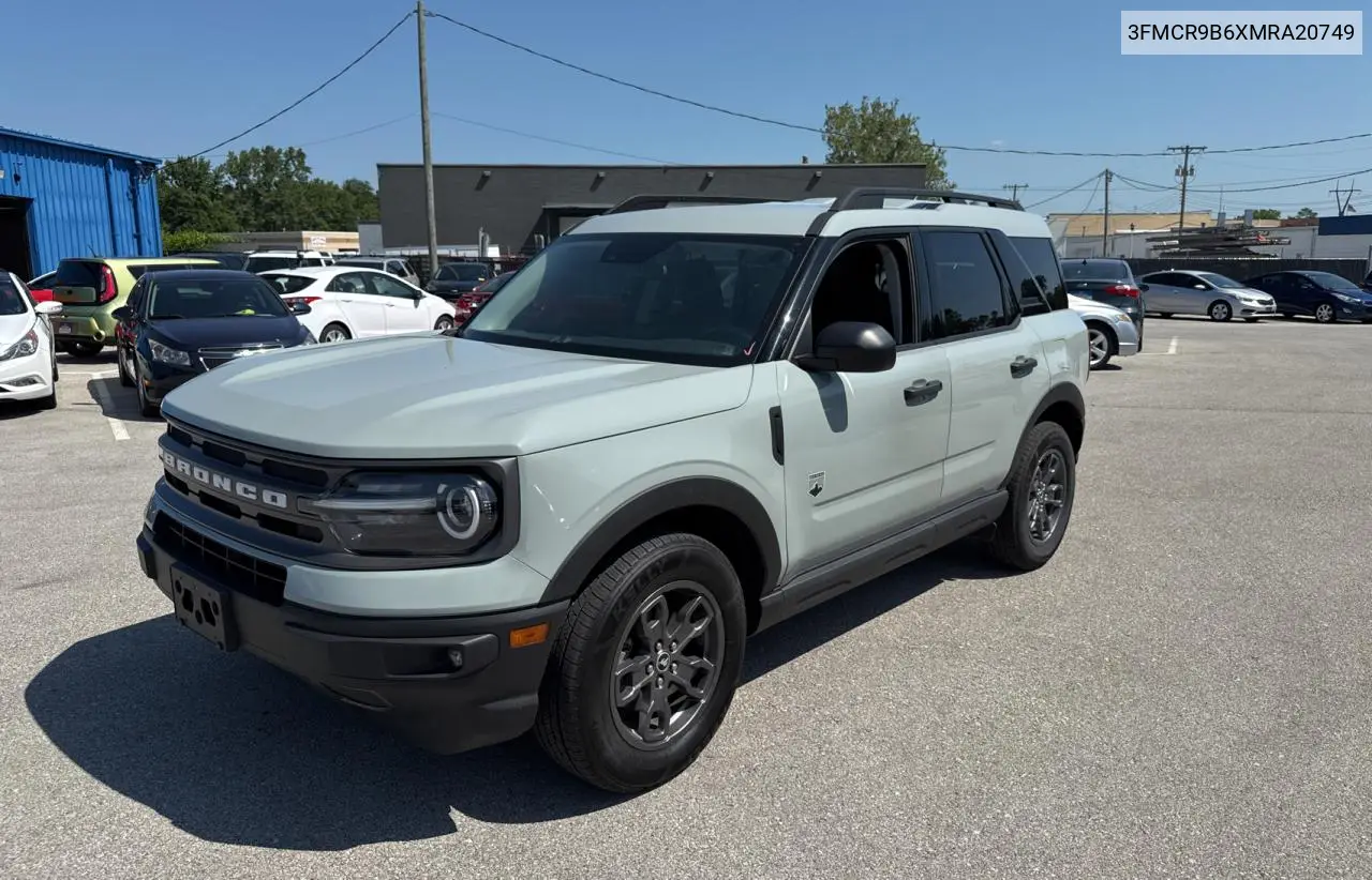 2021 Ford Bronco Sport Big Bend VIN: 3FMCR9B6XMRA20749 Lot: 63786185