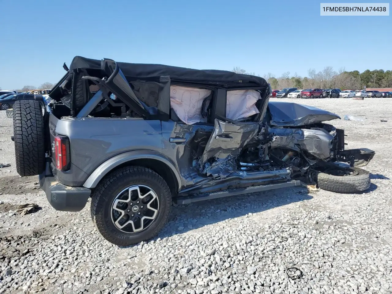 2022 Ford Bronco Base VIN: 1FMDE5BH7NLA74438 Lot: 42649185