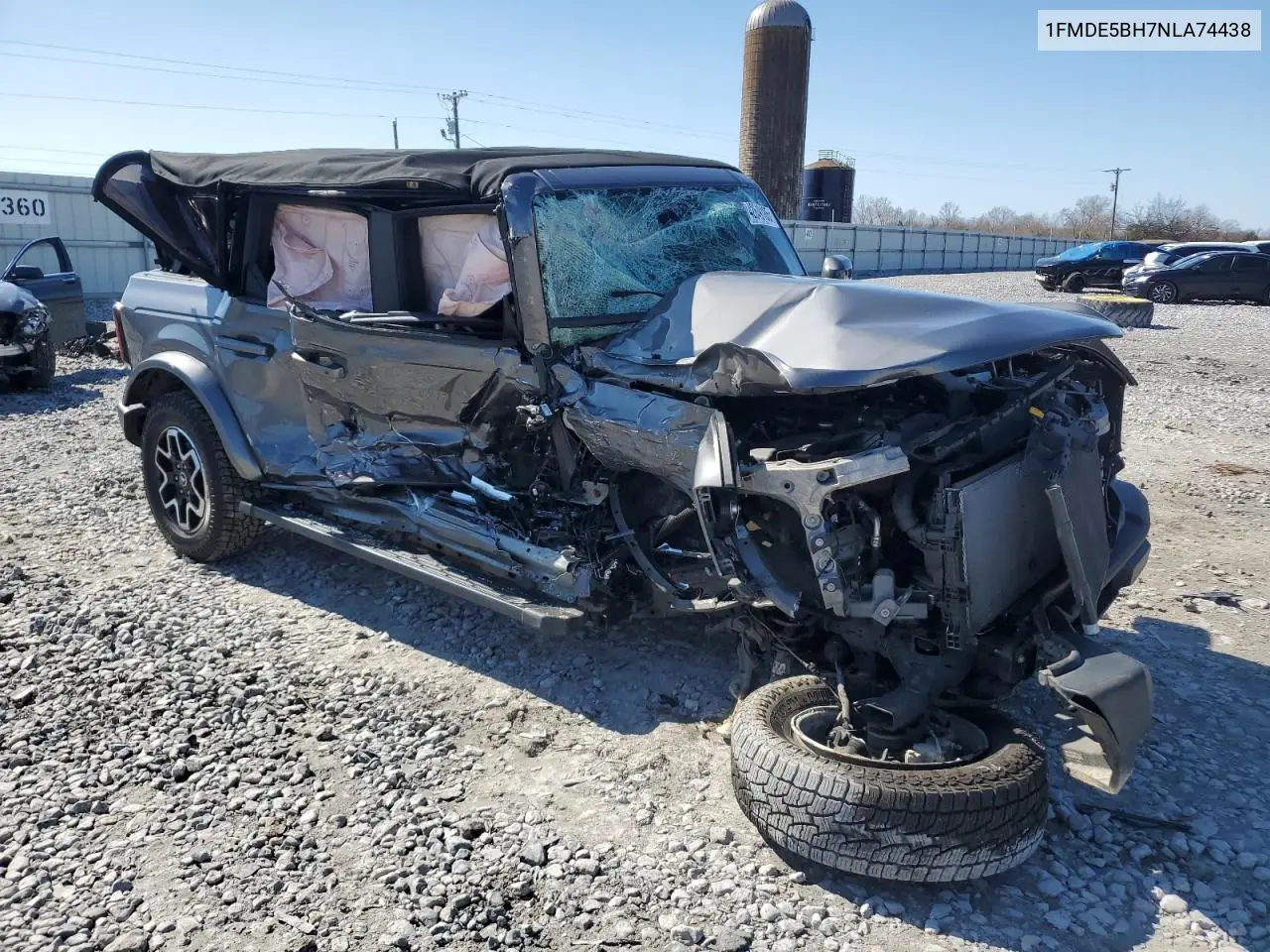 2022 Ford Bronco Base VIN: 1FMDE5BH7NLA74438 Lot: 42649185