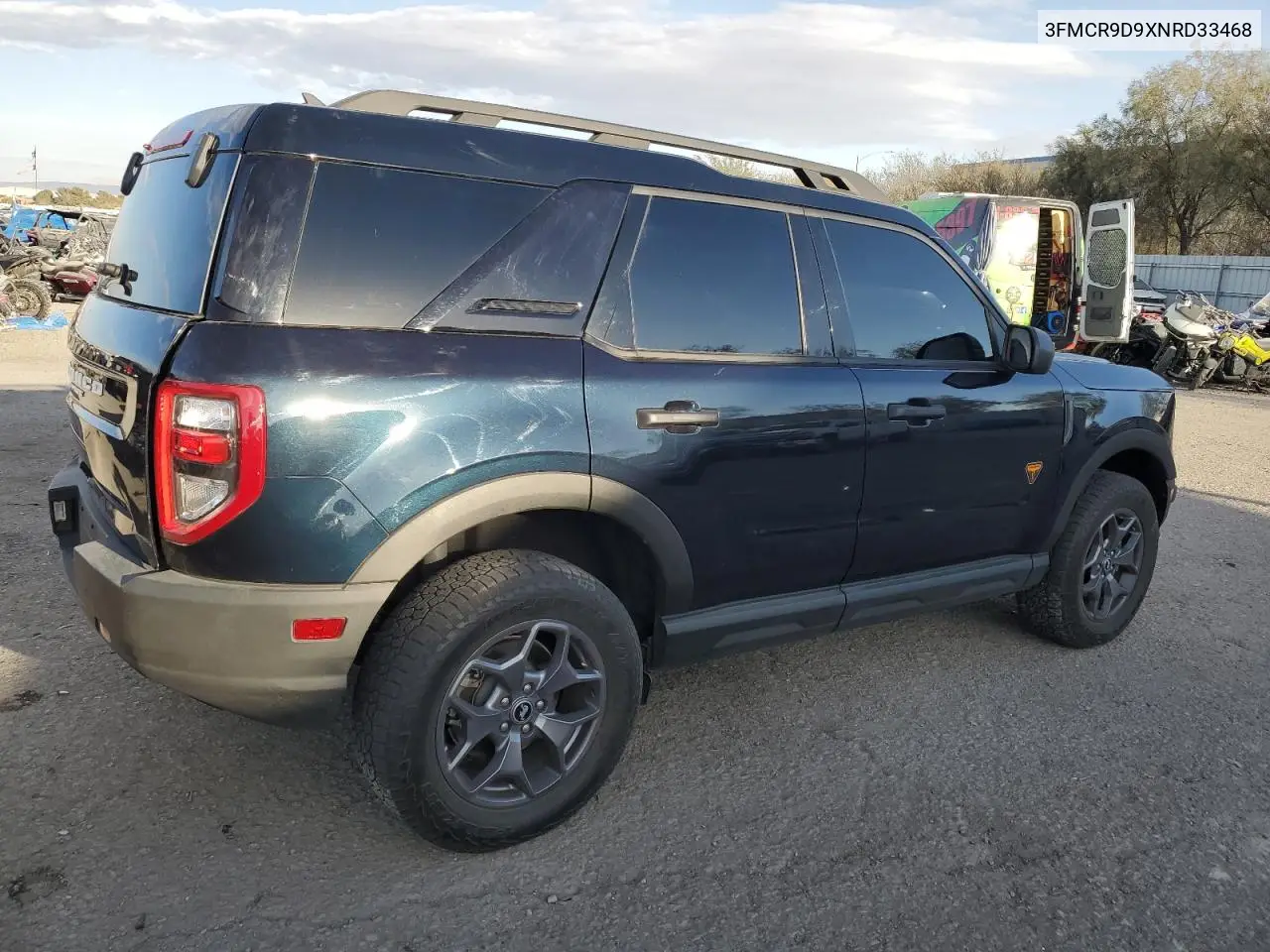 2022 Ford Bronco Sport Badlands VIN: 3FMCR9D9XNRD33468 Lot: 43647785