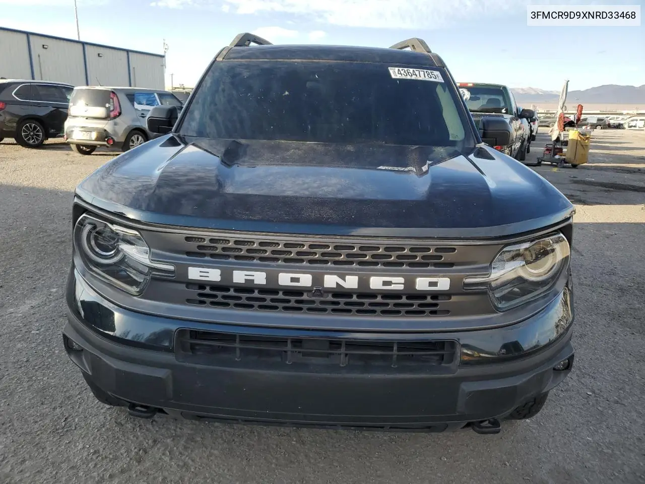 2022 Ford Bronco Sport Badlands VIN: 3FMCR9D9XNRD33468 Lot: 43647785