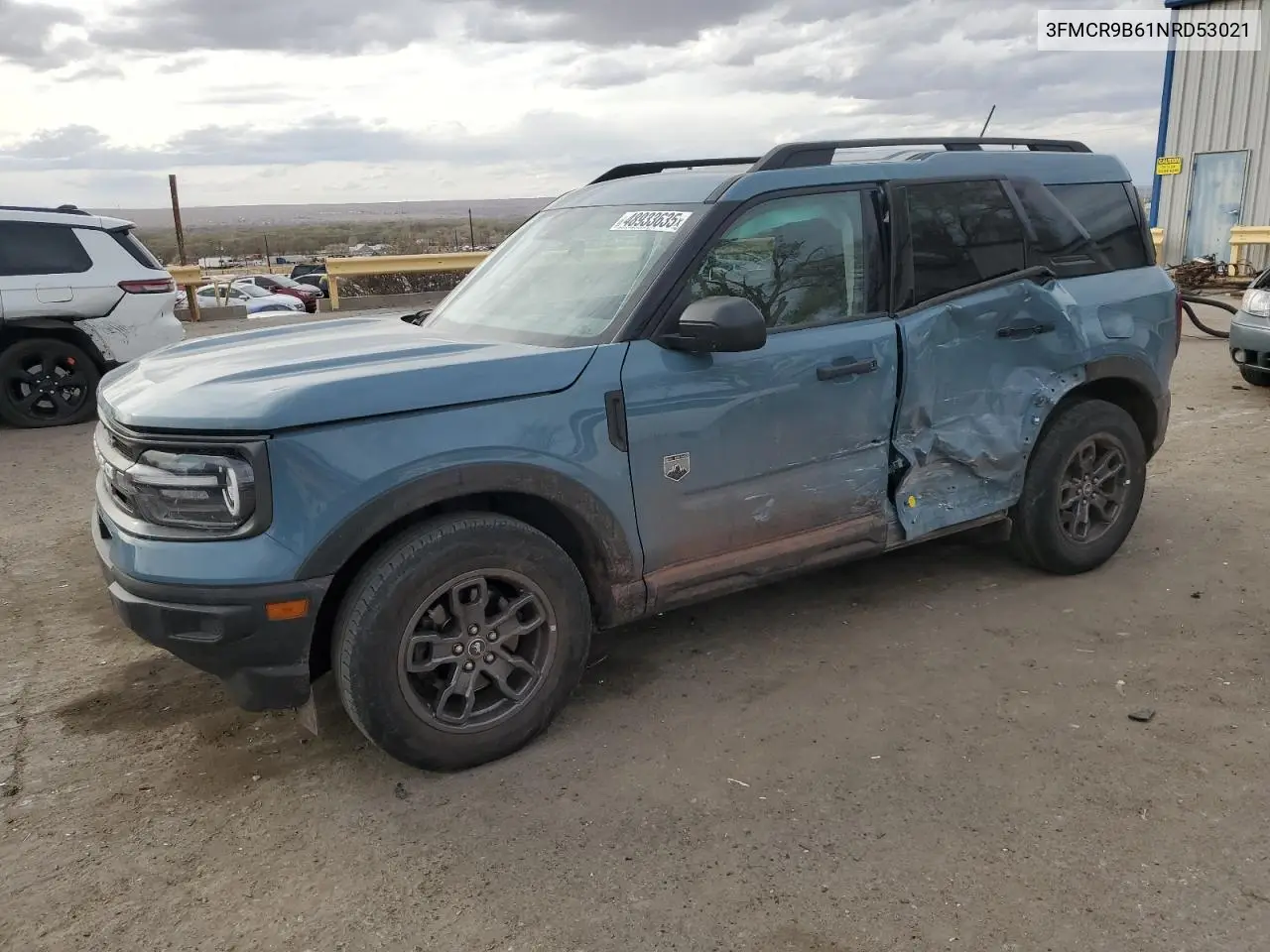 2022 Ford Bronco Sport Big Bend VIN: 3FMCR9B61NRD53021 Lot: 48933635
