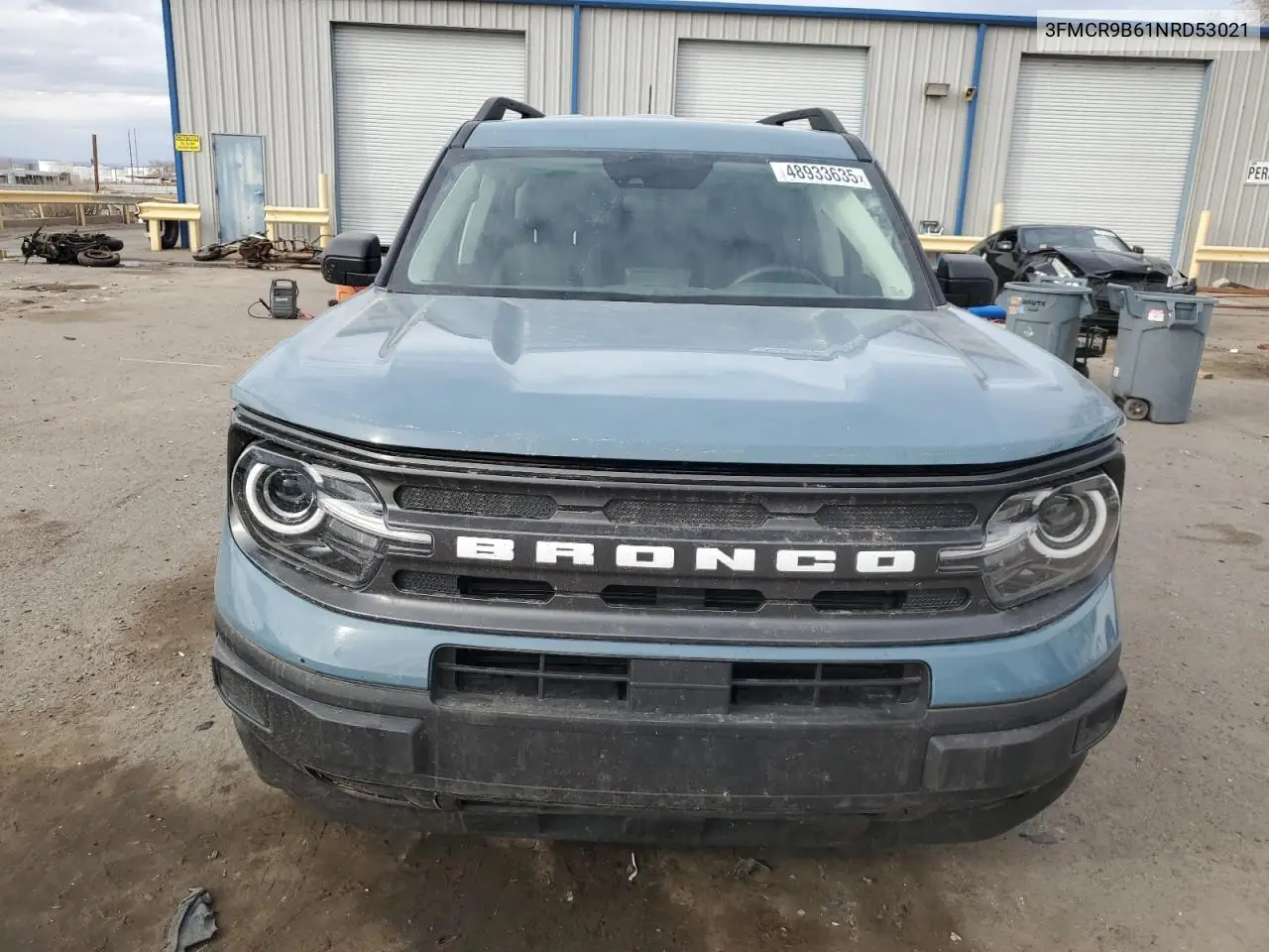 2022 Ford Bronco Sport Big Bend VIN: 3FMCR9B61NRD53021 Lot: 48933635