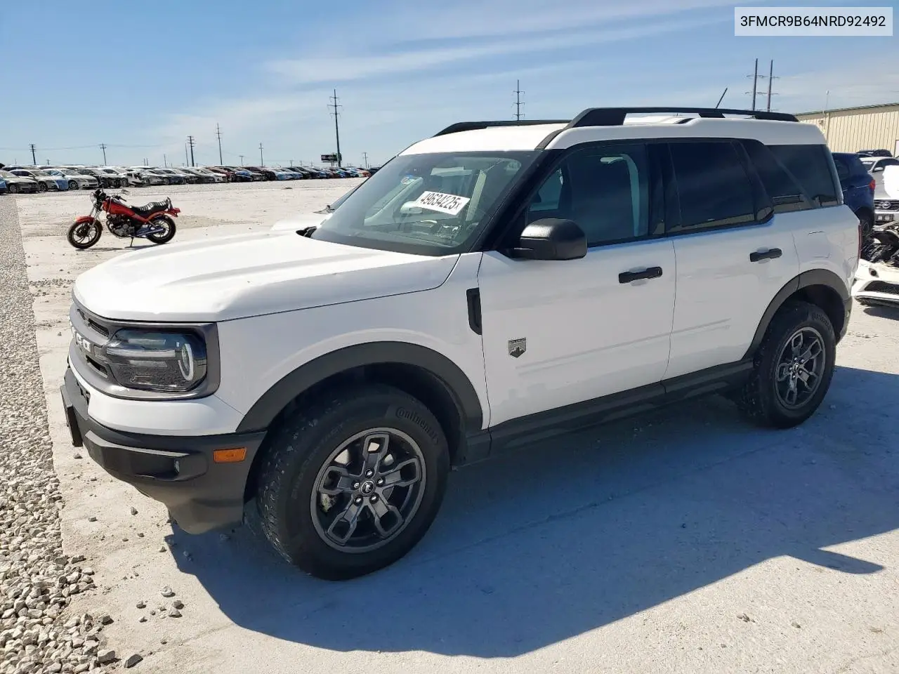 2022 Ford Bronco Sport Big Bend VIN: 3FMCR9B64NRD92492 Lot: 49634225
