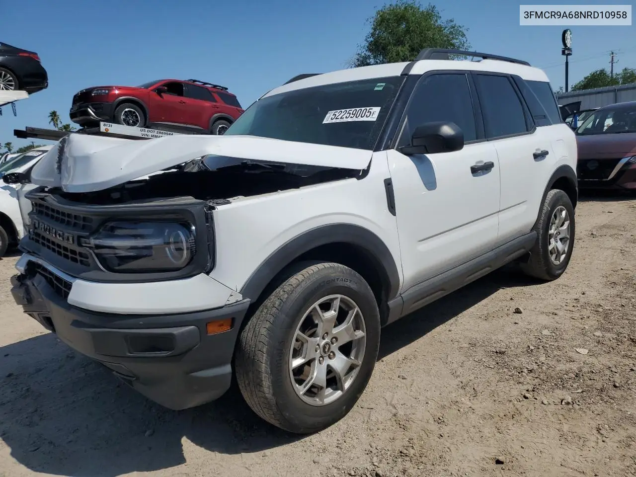 2022 Ford Bronco Sport VIN: 3FMCR9A68NRD10958 Lot: 52259005