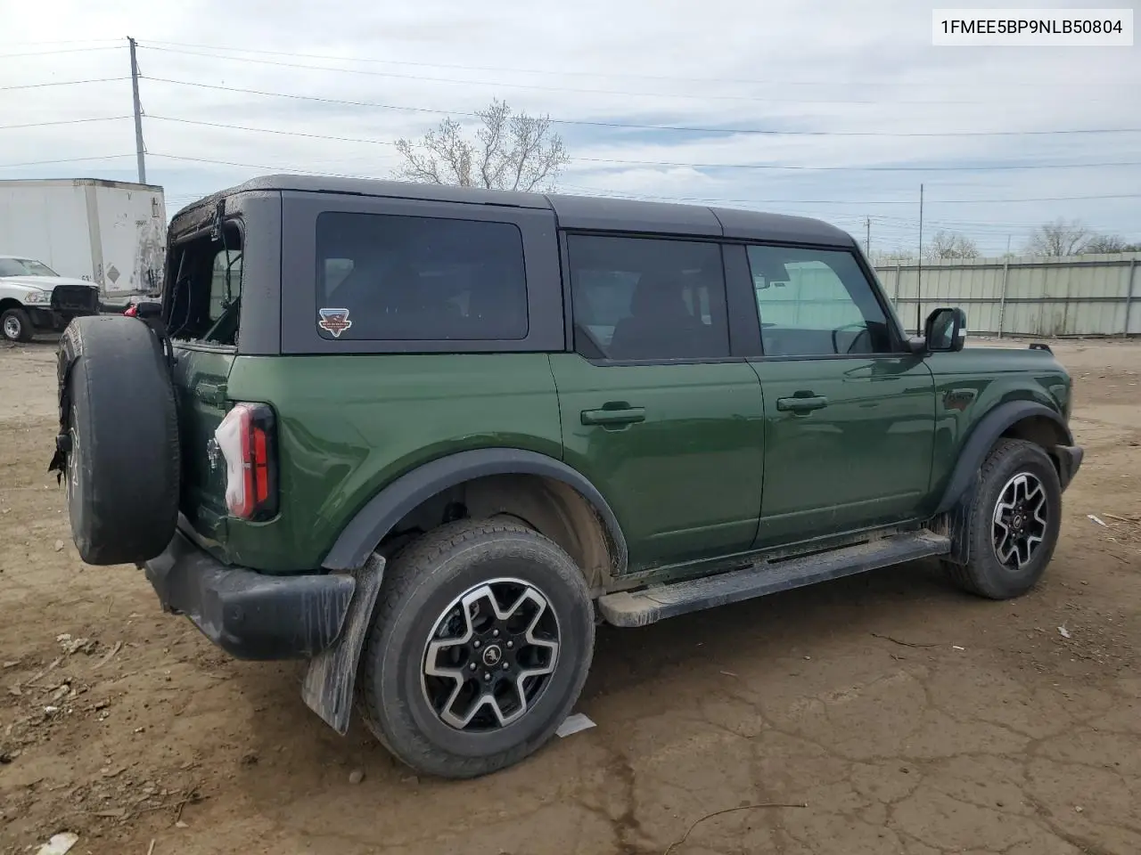 2022 Ford Bronco Base VIN: 1FMEE5BP9NLB50804 Lot: 54220825
